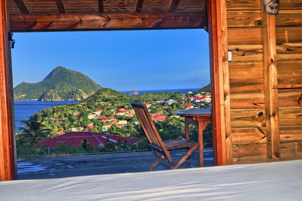 Ti Kaz Anoli Cottage En Bois Avec Vue Sur La Baie Terre-de-Bas Extérieur photo