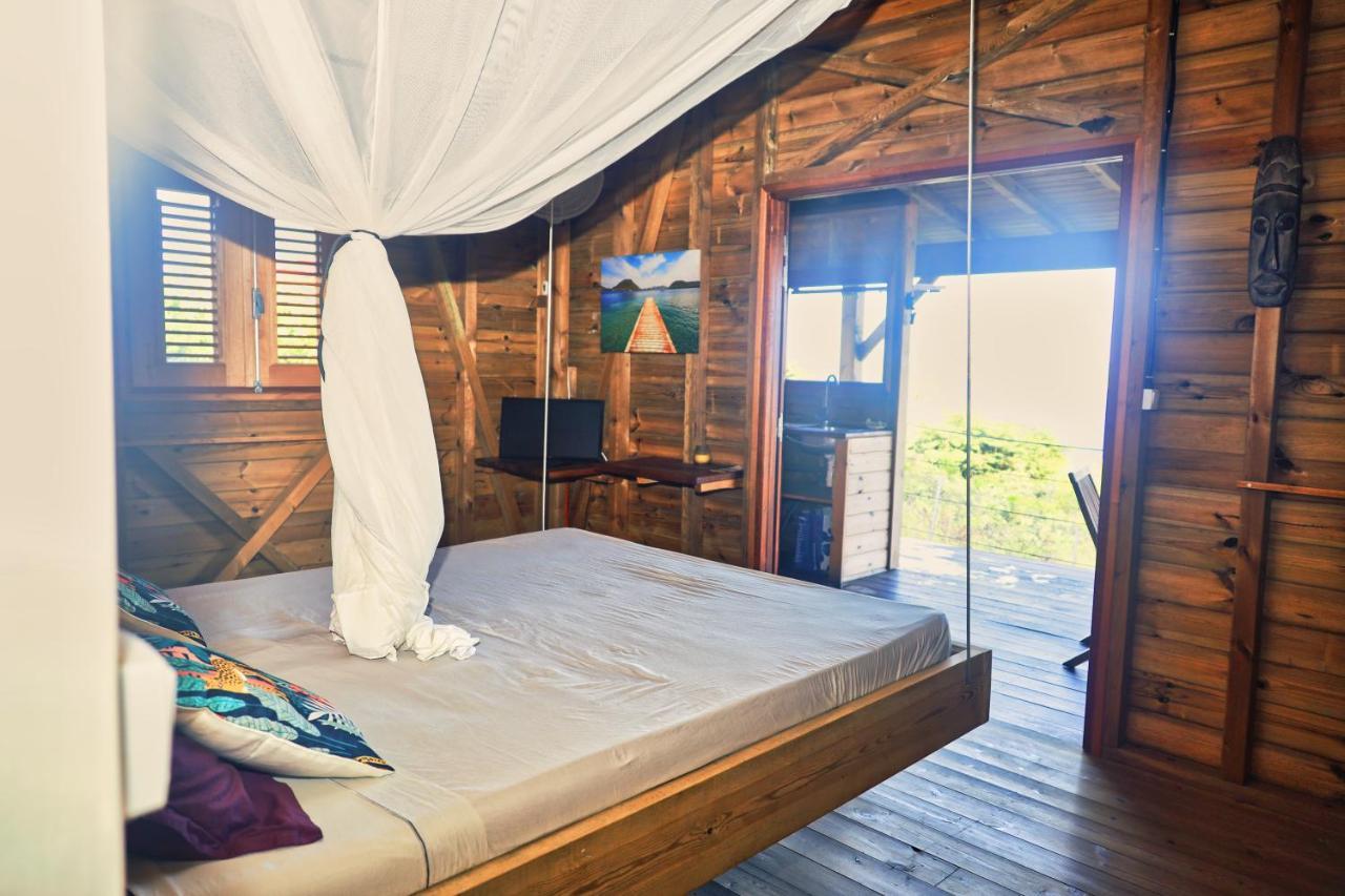 Ti Kaz Anoli Cottage En Bois Avec Vue Sur La Baie Terre-de-Bas Extérieur photo