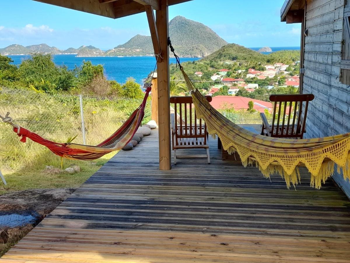 Ti Kaz Anoli Cottage En Bois Avec Vue Sur La Baie Terre-de-Bas Extérieur photo