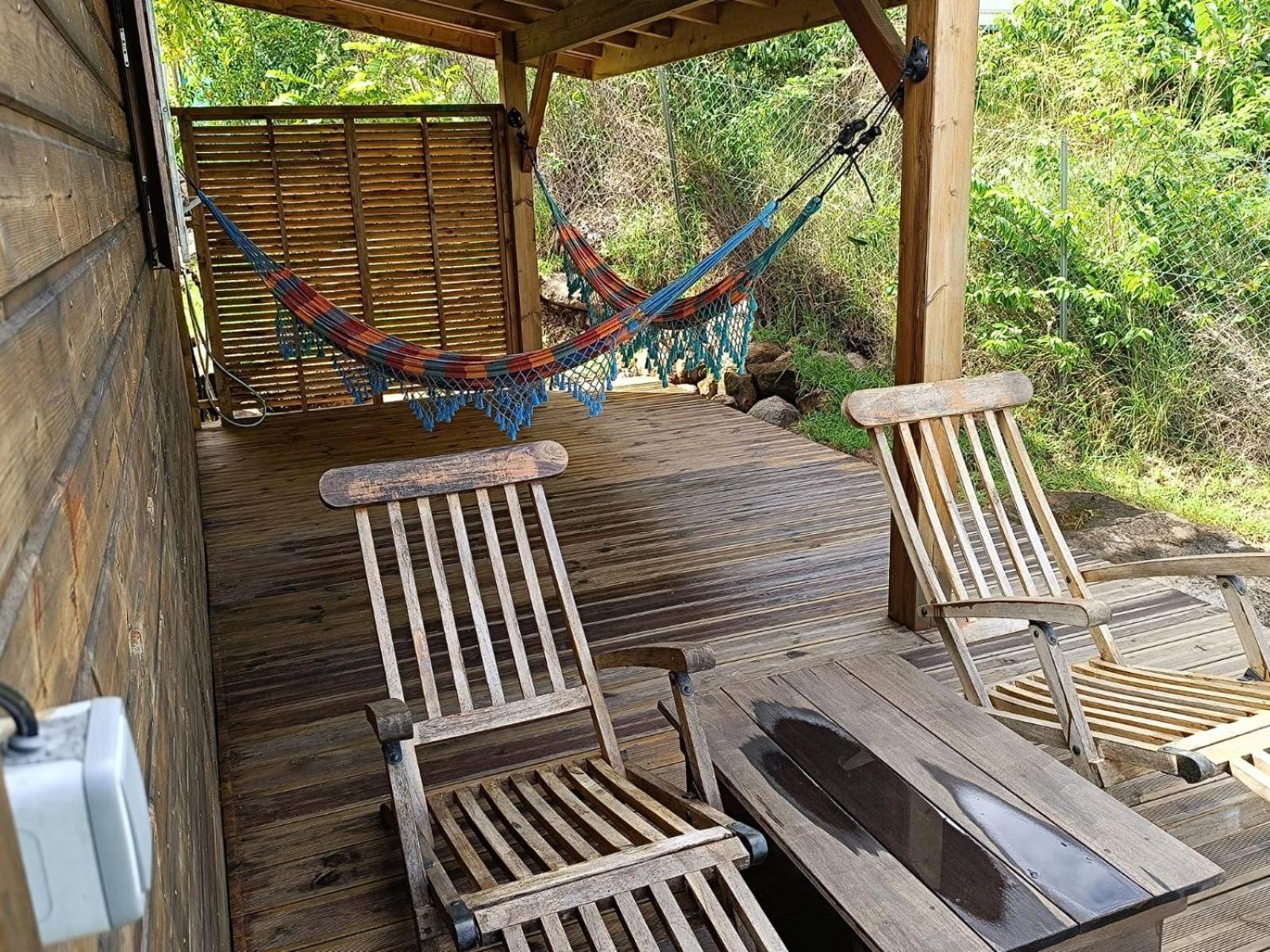 Ti Kaz Anoli Cottage En Bois Avec Vue Sur La Baie Terre-de-Bas Extérieur photo
